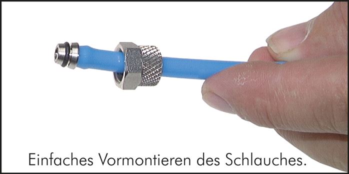 T-Verschraubung, mehrteilig 6x4mm, 1.4571