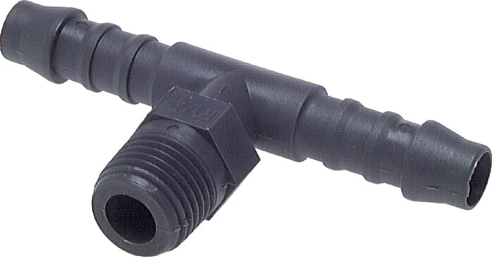 T-threaded nozzle R 1/4"-9 (3/8")mm, PA 6