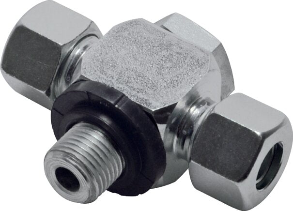 Raccord pivotant en T M 12x1,5-6 S (M14x1,5), acier galvanisé