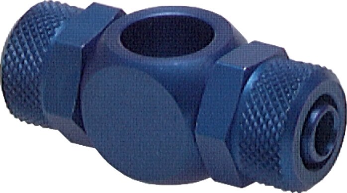 Verschraubung, T-Ringstück G 3/8"-11,6x9mm, Aluminium