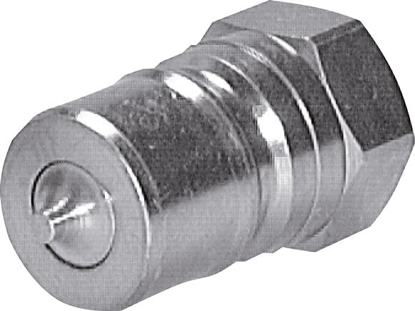 Accouplement hydraulique ISO 7241-1B, bouchon/éliminateur de pression, G 1/4" (IG), acier