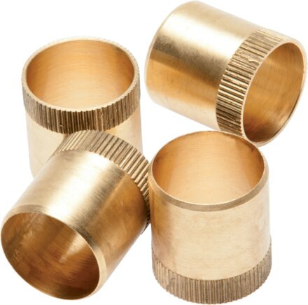 Reinforcement sleeve for pipe 6x5.0 mm, brass