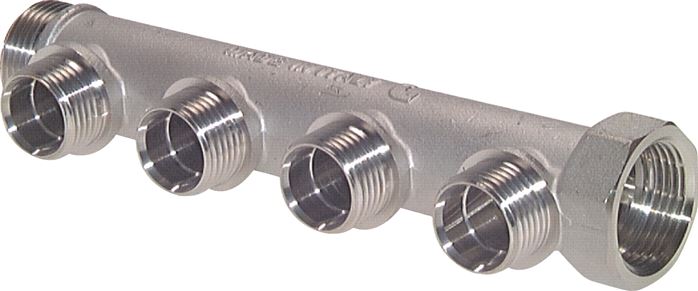 Distribution pipe G 3/4" (IT/AG), outlet 4x G 1/2" (AG)