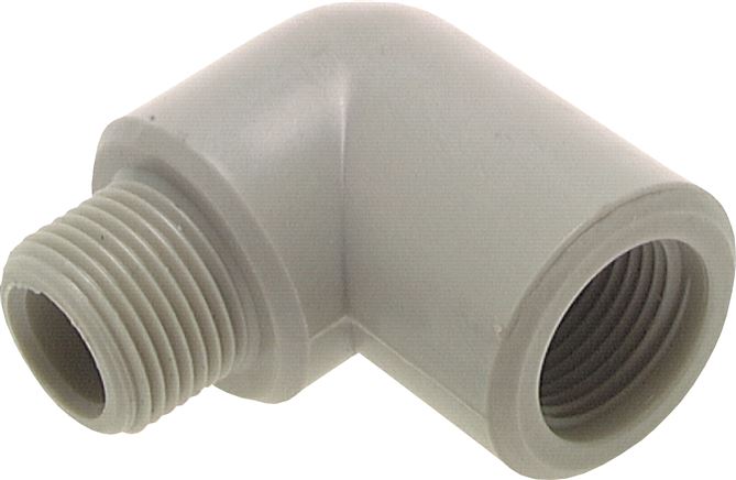 90° screw-in angle G 3/4"(IG)-G 3/4"(AG), PVDF