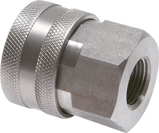 Washing device coupling socket, 1.4301, G 3/8" (IG)