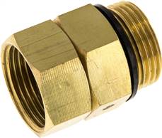 Hot water swivel joint, G 1"-G 1", brass