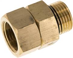 Hot water swivel joint, G 1/2"-G 1/2", brass