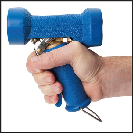 Water saving gun with safety bar, complete stainless steel