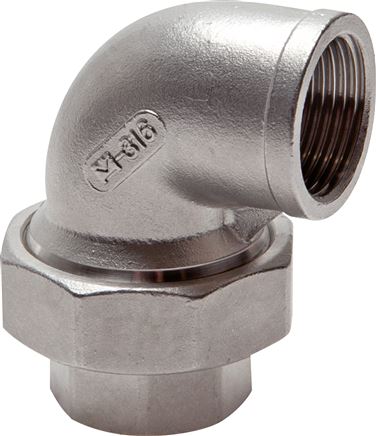 Elbow screw connection, conical sealing Rp 1-1/2" (IG)