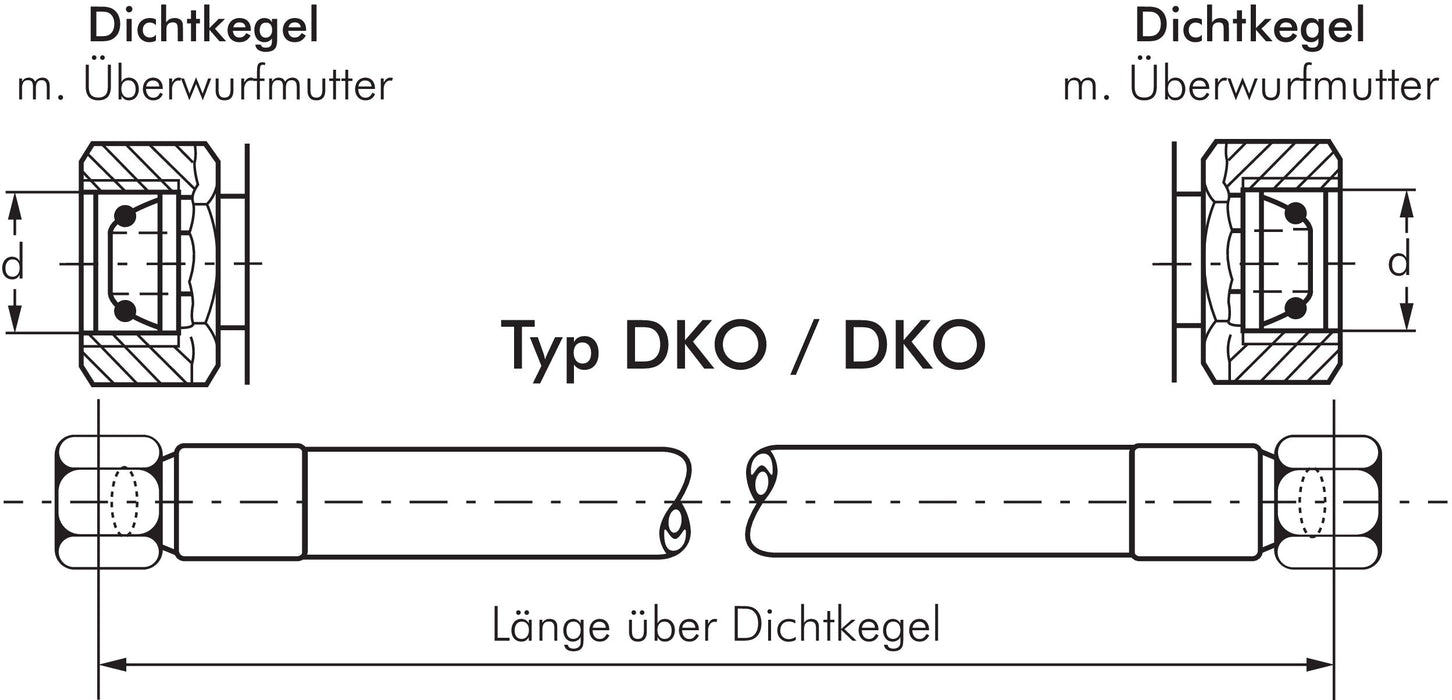 2 SN 6, DKO / DKO 6 L (M 12x1,5), 1,2 m