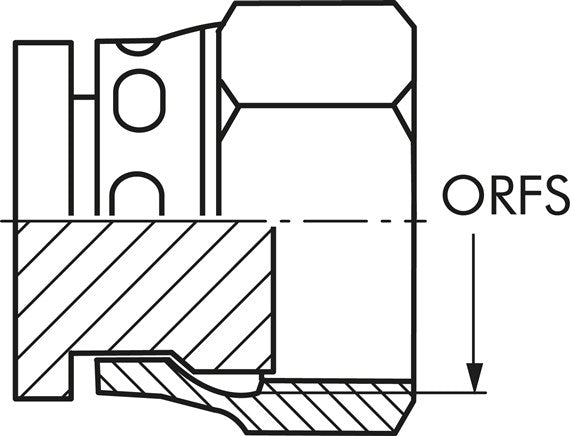 Bouchon fileté ORFS UN 1-11/16"-12(IG)