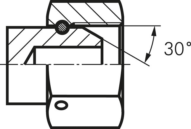Bouchon de fermeture, cône 60° G 1/4", V4A