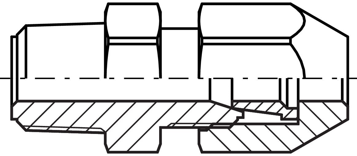 Rohrdurchführung R 3/8"-10x8mm, Polypropylen