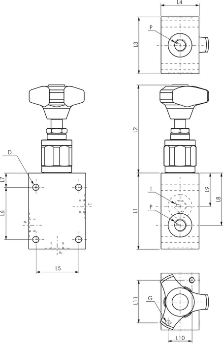 Soupape de surpression Bosch-Rexroth G 1",1 - 100 bar/250 l/min