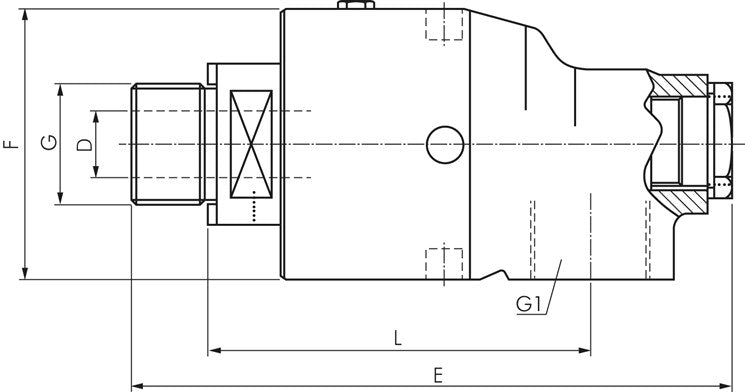 Raccord tournant G 2", arbre G 2"