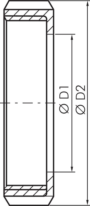 Locknut (milk thread) Rd 65 x 1/6", 1.4301