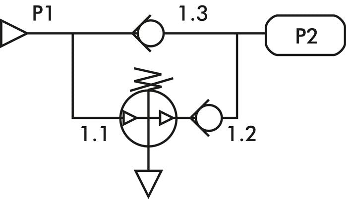 Multiplicateur de pression (2:1) jusqu'à 1 900 l/min avec réservoir de 20 l