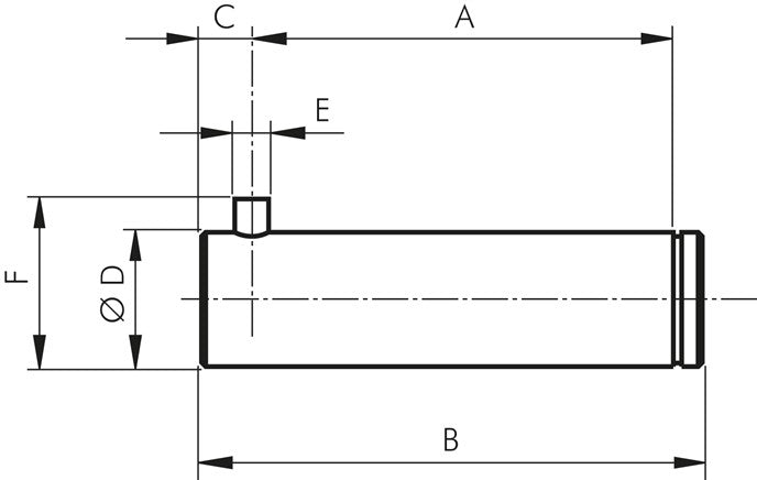 ISO 15552 bolt 50 mm (spherical), 1.4401