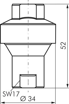 Inline pressure regulator (water) G 1/4", 6.0 bar