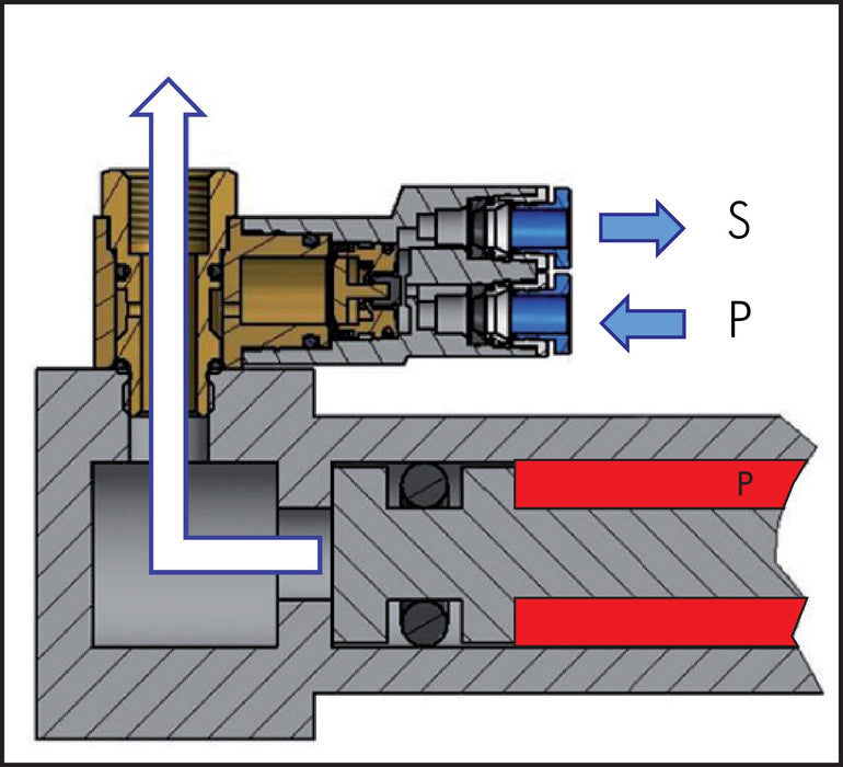 Raccordement à vis de signal G 1/2"-4mm, standard