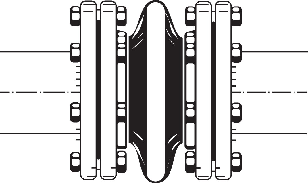 Compensateur, DN40, R 1-1/2" (AG)-R 1-1/2" (AG), NBR