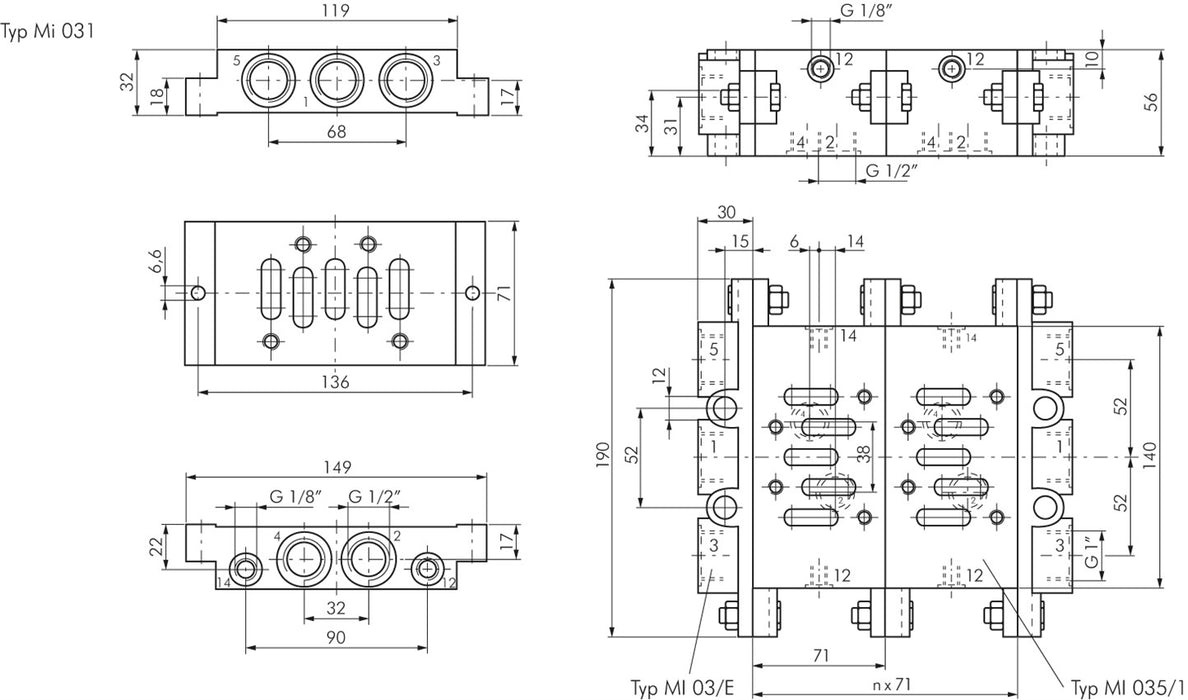 ISO 3 end plates (1 pair)