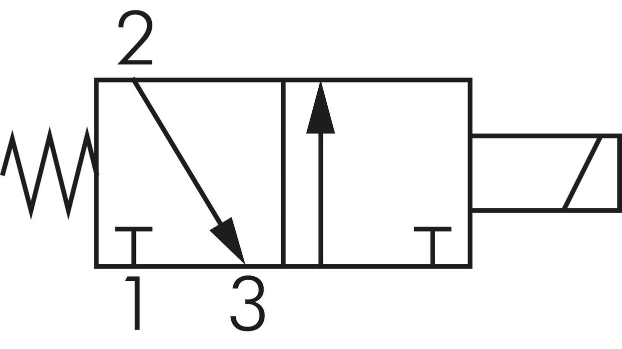 3/2-Wege Magnetventil, G 1/8", geschlossen (NC), 3-fach, 230 V AC