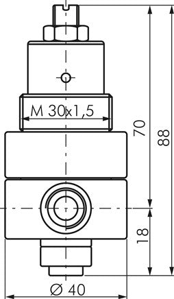 Régulateur de pression, 1.4404, G 1/4", 0,2 - 3bar (standard)