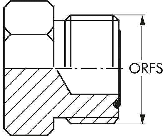 Raccord à vis ORFS UNS 1"-14(AG)