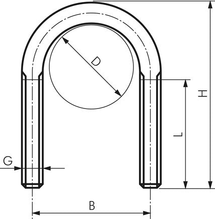 Support rond en acier, M 8, 33,7 mm, acier galvanisé