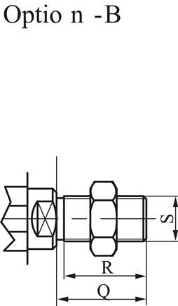 Compact cylinder, single-acting, piston 40mm, stroke 5mm