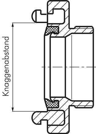 Raccord Storz G 2-1/2"(IG), 52-C, aluminium (forgé)