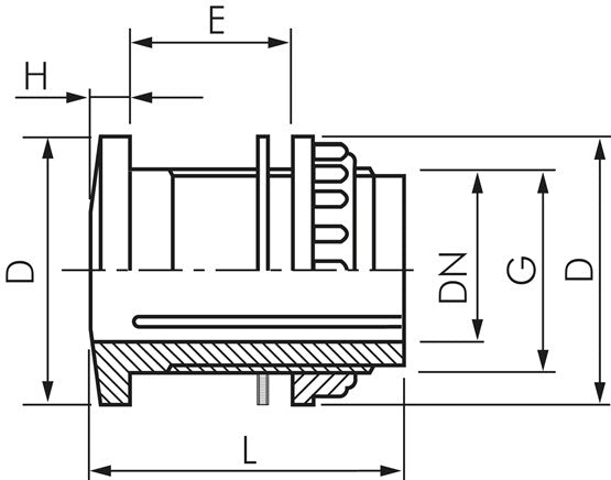 Behälterdurchführung G 3/4" (AG), PP