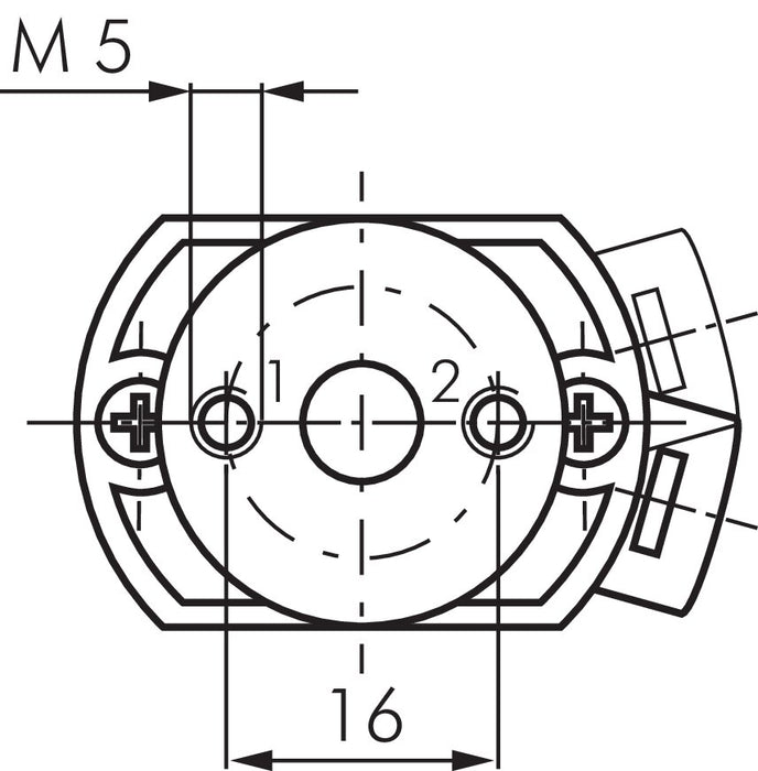 3/2-Wege Grundkörper für Tasterventil M5