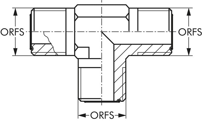 Raccord à vis ORFS-T UN 13/16"-16(AG)