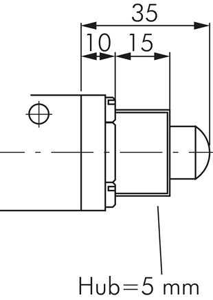 3/2-way (NC/NO) limit switch, G 1/4", cam, stainless steel